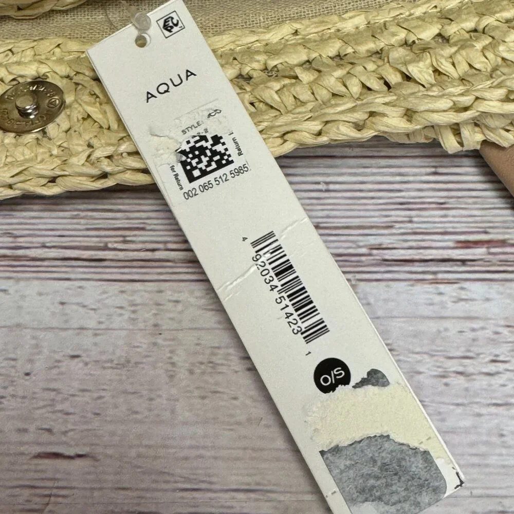 AQUA Extra-Large Woven Tote - Picture 4 of 4